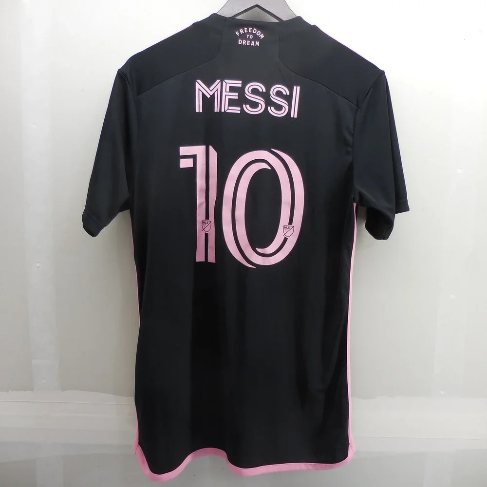 Adidas Inter Miami CF Messi 10 Away Jersey Black Pink Mens Medium JE9704 NEW